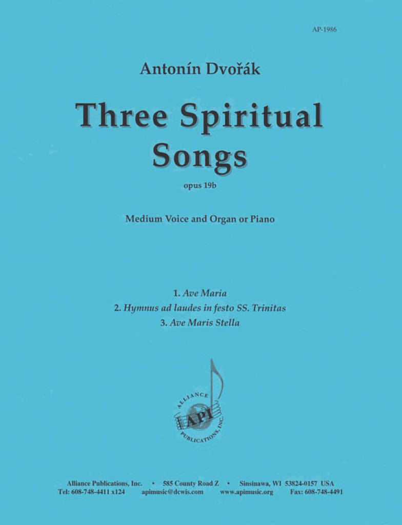 Three Spiritual Songs, Op. 19b - Voc-pno